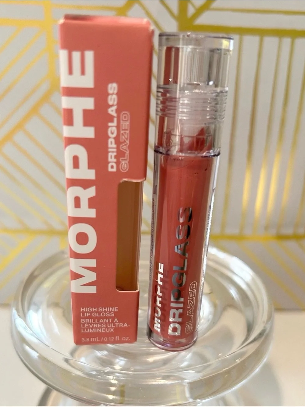 ✨ Morphe Dripglass Glazed High Shine Lip Gloss | Polished Peach | NIB Full Size
